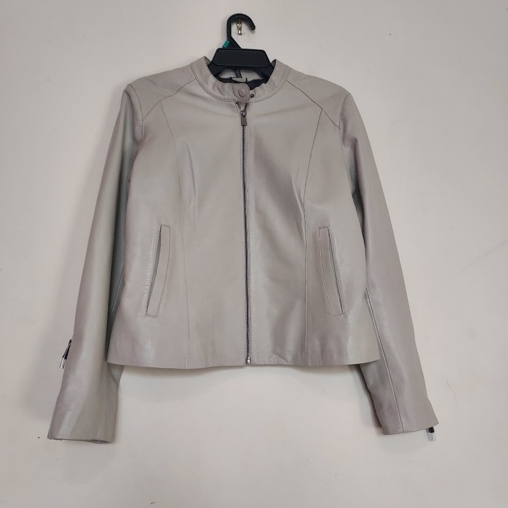 BOD & CHRISTENSEN Baby Breath Genuine Leather Moto Jacket Sz-L